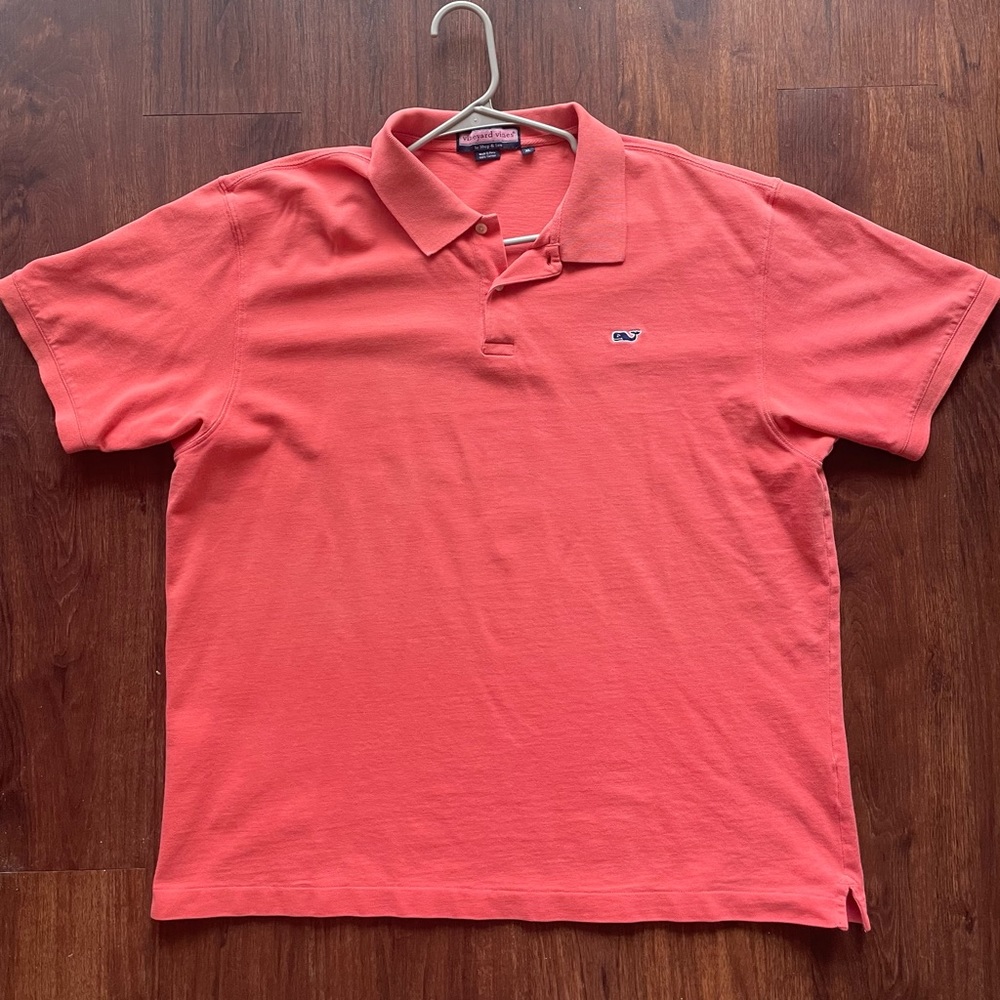 XL Salmon Colored Vineyards Vines Polo